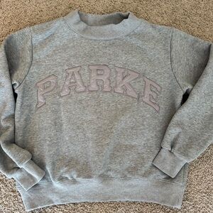 Parke Monochrome Varsity Mockneck, Charcoal
